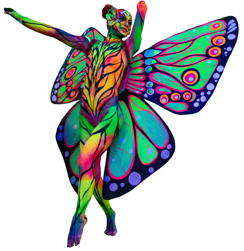 butterfly woman